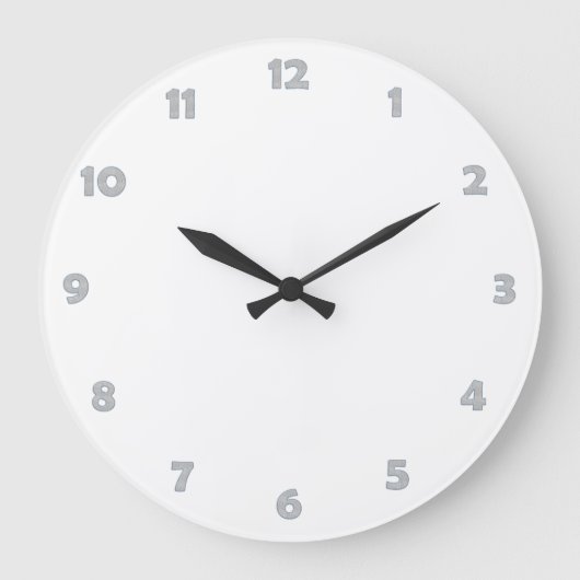 Uhrenspitzennummern - Wassertropfen Große Wanduhr (Vorderseite)
