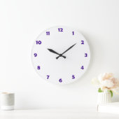 Uhrenspurnummern - violett große wanduhr (Zuhause)