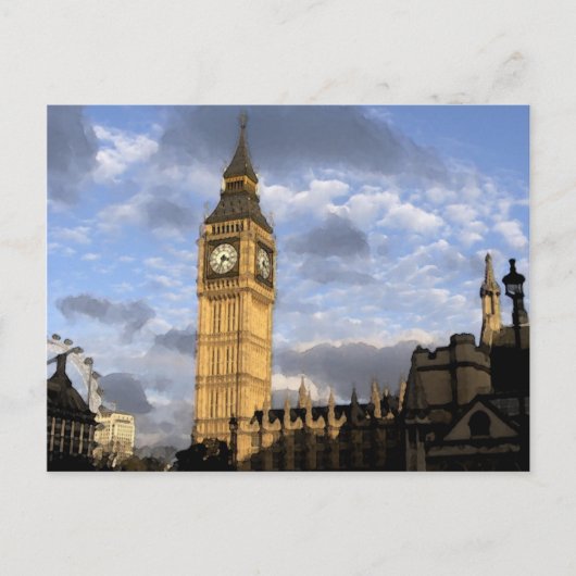 Uhrenturm Postkarte (Vorderseite)