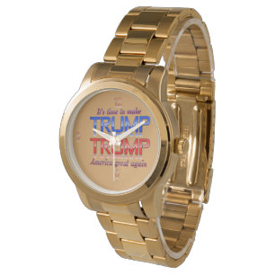 Uhrentwurf Donald J. Trump durch das Kind Armbanduhr