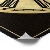 Uhrenüberwachung Kleinposter drucken Poster (Ecke)