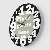 Uhrenvorlage mit großen Zahlen Große Wanduhr (Winkel)