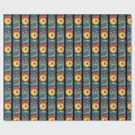 Uhrenwelt Geschenkpapier (Flach)