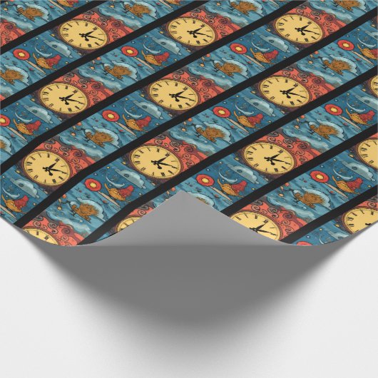 Uhrenwelt Geschenkpapier (Ecke)