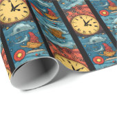 Uhrenwelt Geschenkpapier (Rolleneckpunkt)