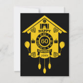 Uhrenzeit zum Geburtstag glücklich (Vorderseite)