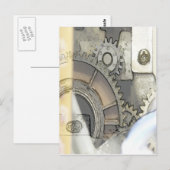 Uhrfarbenkarte Postkarte (Vorne/Hinten)