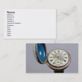 Uhrgerätstock (Cloisonneemail) Visitenkarte (Vorne/Hinten)