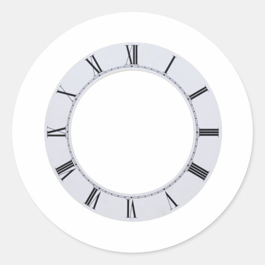 UhrGesicht060709 Runder Aufkleber (Vorderseite)