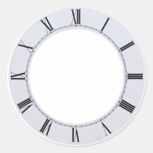 UhrGesicht060709 Runder Aufkleber