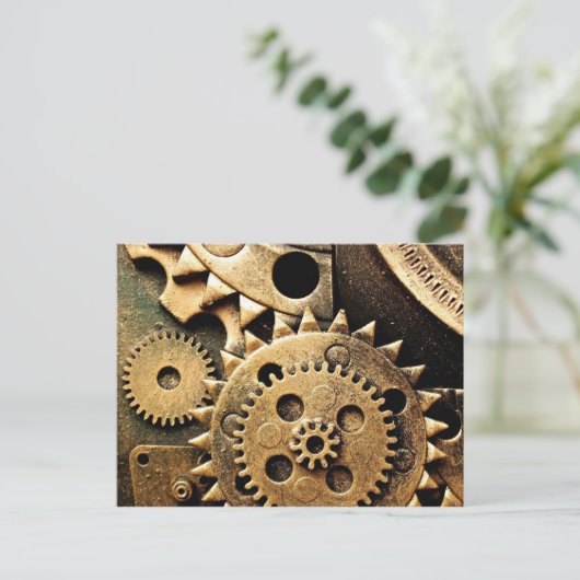 Uhrgetriebe Postkarte (Stehend Vorderseite)