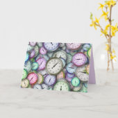 Uhrkarte Karte (Gelbe Blume)