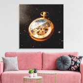 Uhrmacher - Raumzeit Leinwanddruck (Insitu (Wohnzimmer))