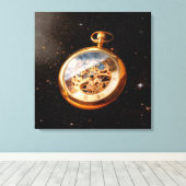 Uhrmacher - Raumzeit Leinwanddruck (Insitu (Holzboden))