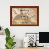 Uhrmacher - Wie spät ist es? Poster (Heimbüro)