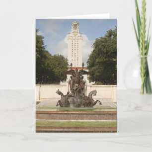Uhrturm der Universität von Texas. Karte