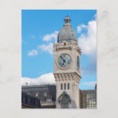 Uhrturm des Gare de Lyon in Paris Postkarte (Vorderseite)