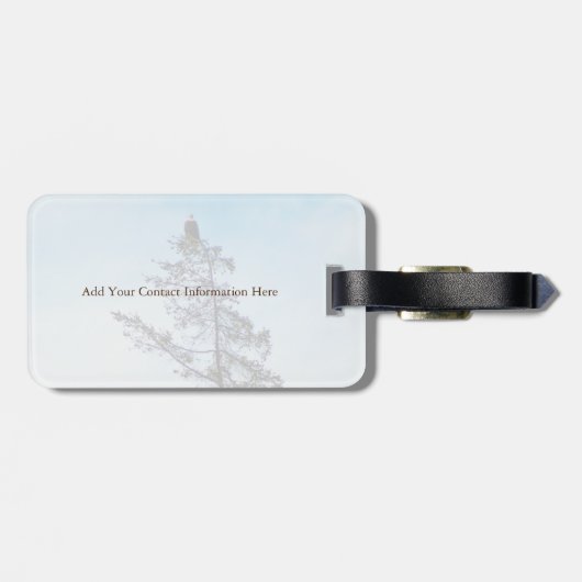 Uhrturm Gepäckanhänger (Rückseite horizontal)