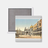 Uhrturm, Markusplatz, Doges' Palace, Piazze Magnet (Vorderseite/Rückseite)