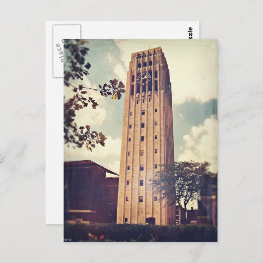 Uhrturm Postkarte (Vorne/Hinten)