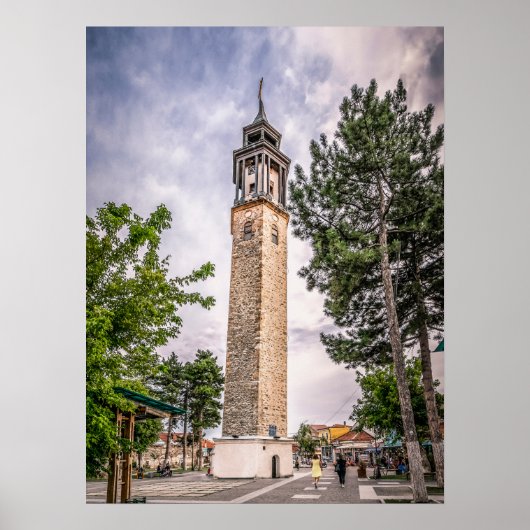 Uhrturm, Prilep - Mazedonien Poster (Vorne)