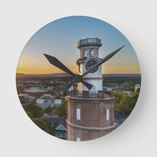 Uhrturm Runde Wanduhr (Vorderseite)