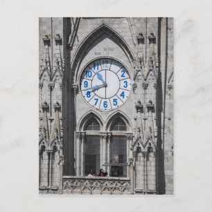 Uhrtürme bei der Nationalbasilika, Ecuador Postkarte