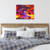 Uhrwerk 2 überzogene Canvas Leinwanddruck (Insitu (Schlafzimmer))