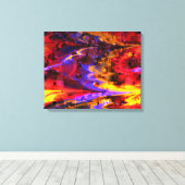 Uhrwerk 2 überzogene Canvas Leinwanddruck (Insitu (Holzboden))