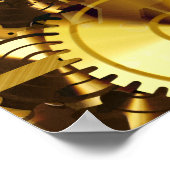 Uhrwerk 3 Drucken Poster (Ecke)