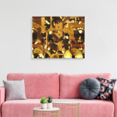 Uhrwerk 3 überzogene Canvas Leinwanddruck (Insitu (Wohnzimmer))