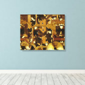Uhrwerk 3 überzogene Canvas Leinwanddruck (Insitu (Holzboden))
