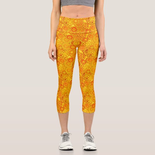 Uhrwerk Capri Leggings (Vorderseite)