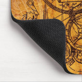 Uhrwerk-Collage Mousepad (Ecke)