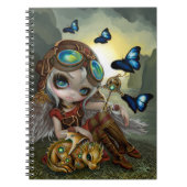 "Uhrwerk Dragonling" Notizbuch Notizblock (Vorderseite)