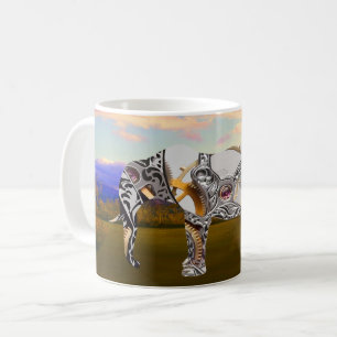 Uhrwerk-Elefant Kaffeetasse