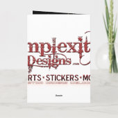 Uhrwerk Feiertagskarte (Rückseite)