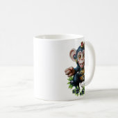 Uhrwerk-Höhlenhüter – Der flüsternde Affe Kaffeetasse (VorderseiteRechts)