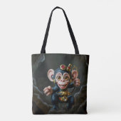 Uhrwerk-Höhlenhüter – Der flüsternde Affe  Tasche (Rückseite)