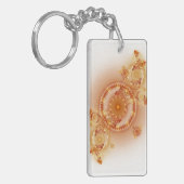 Uhrwerk I - Fraktal Art Acrylic Schlüsselanhänger (Vorderseite links)