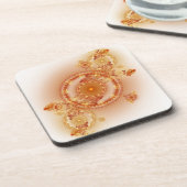 Uhrwerk I - Fraktal-Kunst-Korken-Untersetzer Getränkeuntersetzer (Linke Seite)