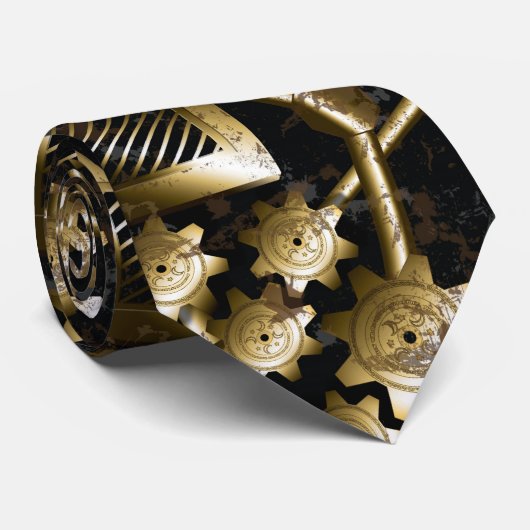 Uhrwerk-Krawatte Krawatte (Gerollt)