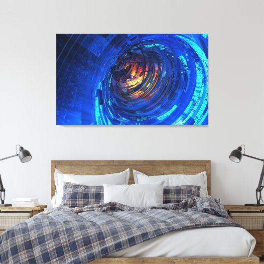 Uhrwerk Leinwanddruck (Insitu (Schlafzimmer))