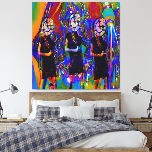 Uhrwerk Leinwanddruck (Insitu (Schlafzimmer))