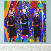 Uhrwerk Leinwanddruck (Insitu (Holzboden))