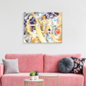 Uhrwerk Leinwanddruck (Insitu (Wohnzimmer))