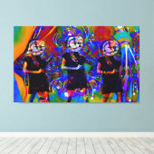 Uhrwerk Leinwanddruck (Insitu (Holzboden))