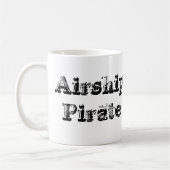 Uhrwerk-Luftschiff-Pirat Cofee Tasse (Links)
