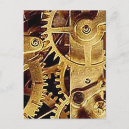 Uhrwerk MECANISMO RELÓGIO Postkarte (Vorderseite)