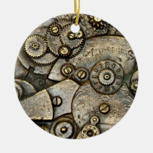 Uhrwerk-Mechanismus Rund Ornament im Vintage-Stil